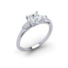 Pear and Round Brilliant Classic Solitaire