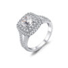 Angelic Double Halo Spilt Shank Pavé