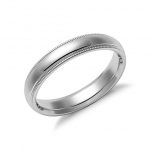 Classic Comfort Milgrain Wedding Band