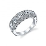 Cushion Diamond Halo Band