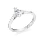 Marquise Classic Solitaire Diamond Engagement Ring