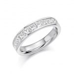 Princess Cut Diamond Vintage Wedding Band