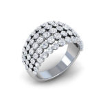 Round  Armadilo Cocktail Ring