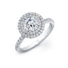 Round Double Halo Micro Pavé Setting