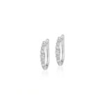 Graduated Milgrain Mini Hoops