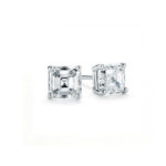 Asscher Cut Diamond Stud