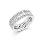 Baguette And Round Full Eternity Band