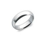 Comfort Fit  Wedding Ring In Platinum 6mm