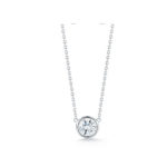 Classic Bezel Set Round Diamond Pendant